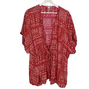 Victoria's Secret Red heart robe / Kimono One Size